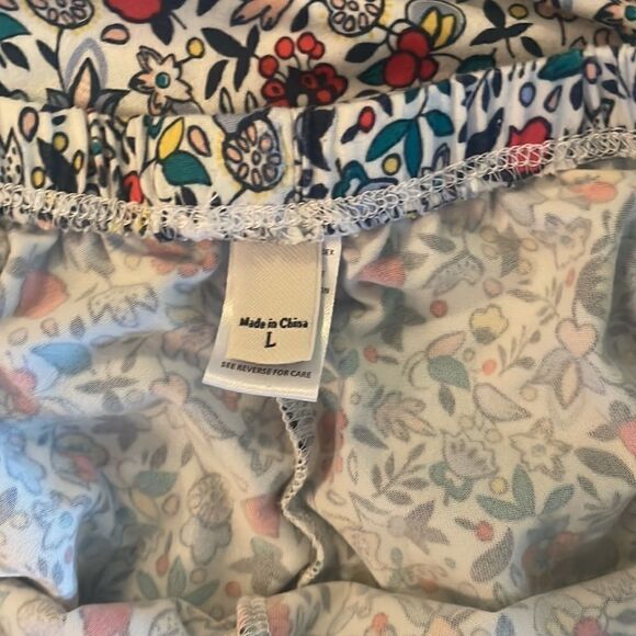 ED Ellen Degeneres 2 Piece Short Sleeve Top and Shorts Pajamas PJs - L - Picture 5 of 5